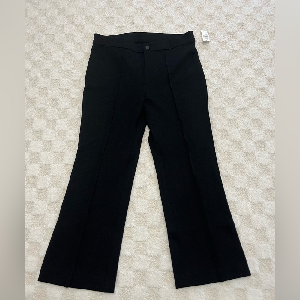 Gap Mid Rise Ponte Crop Kick Pants Black • Size 12 Petite